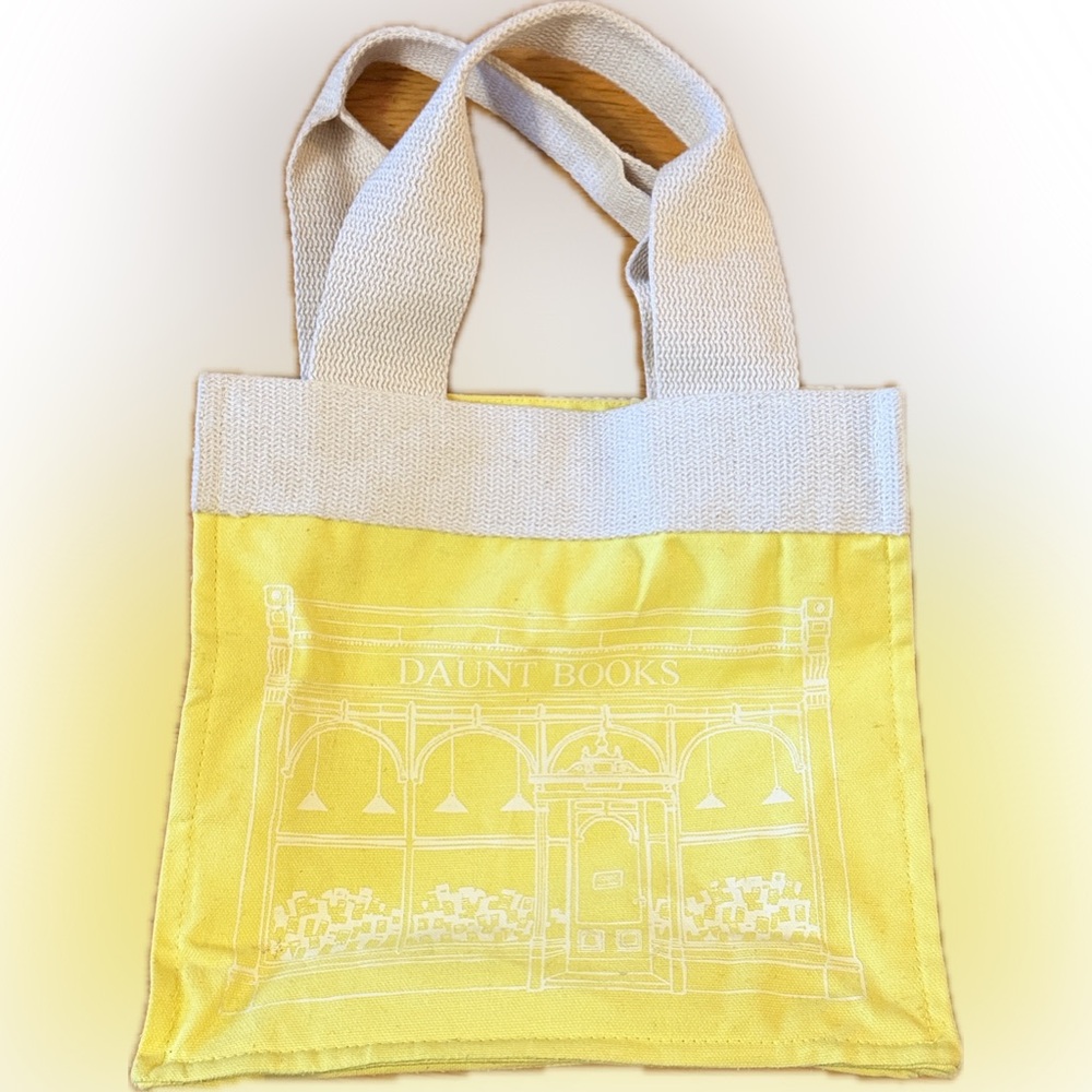 Daunt Books Mini Canvas Tote Bag (9 x 10 inches) re-wrap fair trade hand made